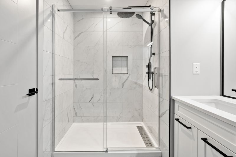Elegant Shower with Glass Walls